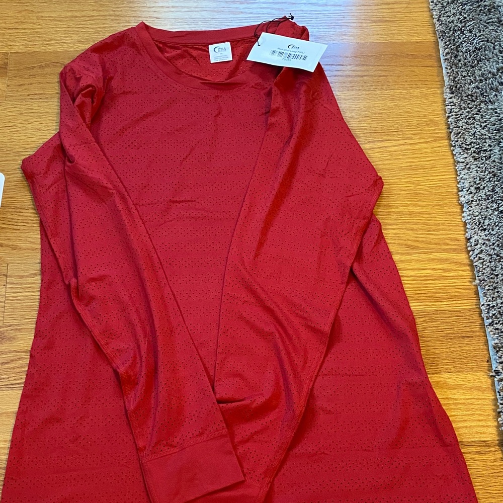 Zyia active  chill Red Long Sleeve Shirt